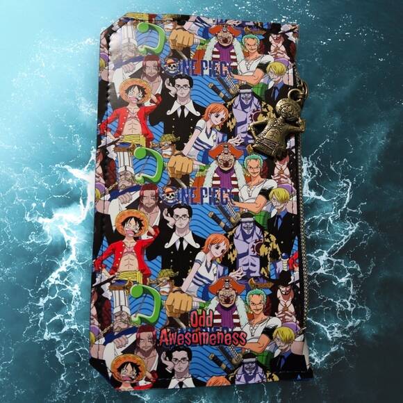 Anime Cartoon Purse Pal Minimalist Wallet Vinyl Custom Faux Leather Handmade USA - Picture 4 of 4